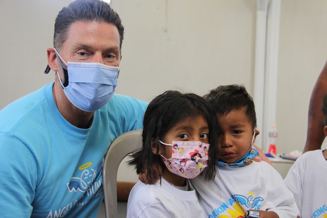 volunteer coach with kids