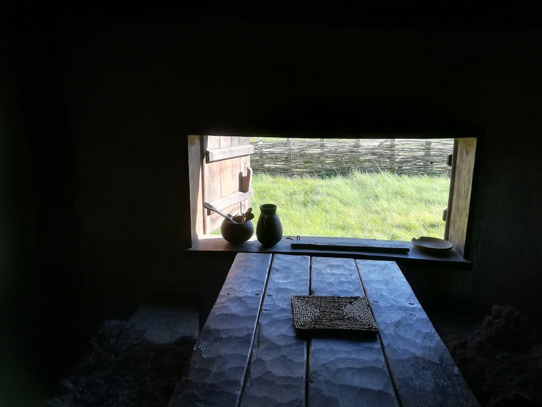 danish village morning light