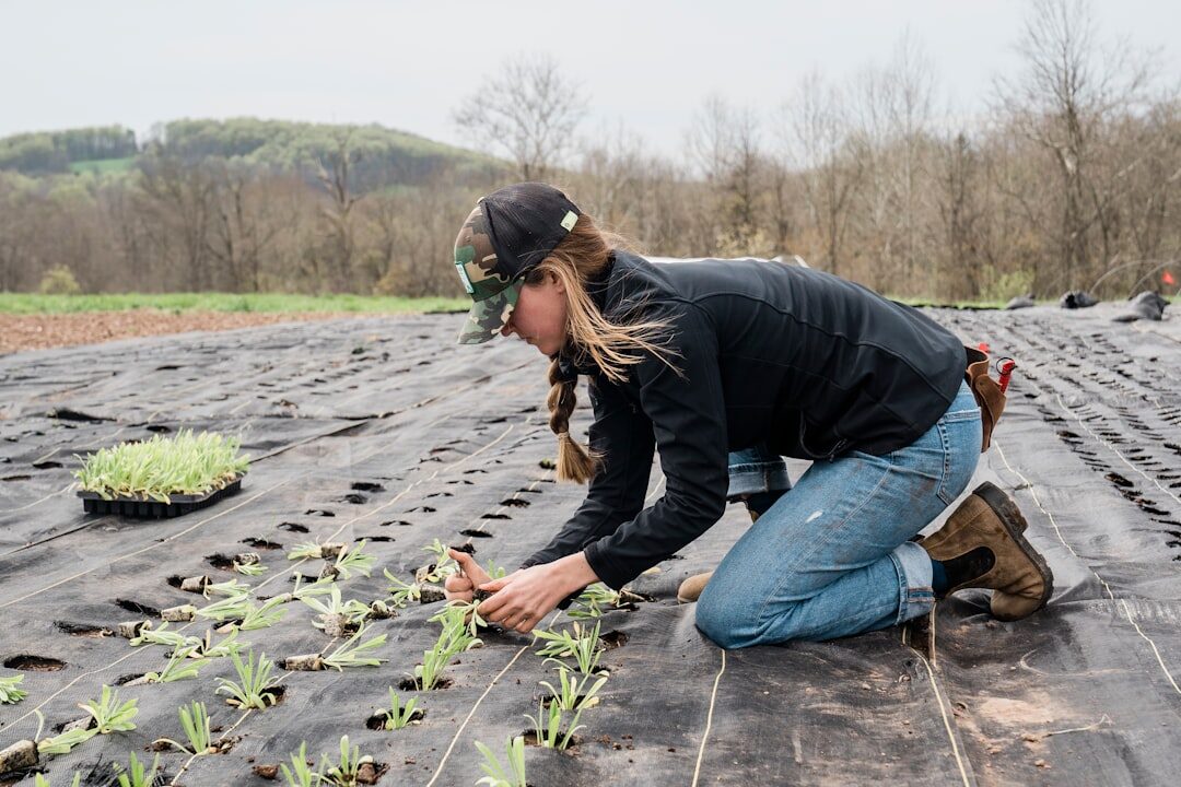 woman on farm